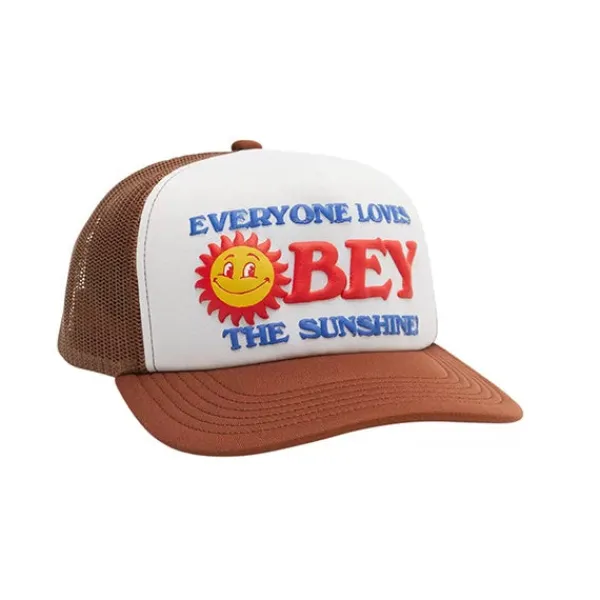 Headwear | Obey Sunshine Foam Trucker Cap Brown