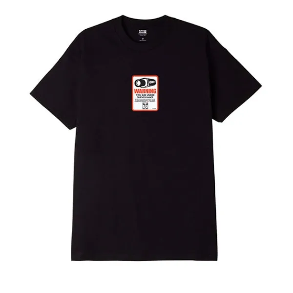 T Shirts | Obey Surveillance T Shirt Black