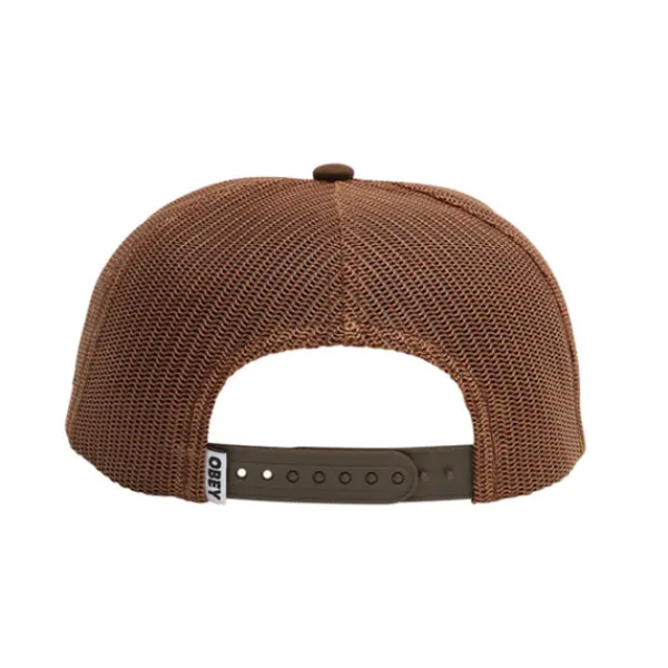 Headwear | Obey Thornz Twill Trucker Cap Sepia