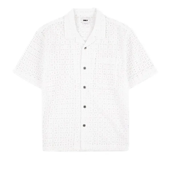 Shirts | Obey Vida Woven Shirt White