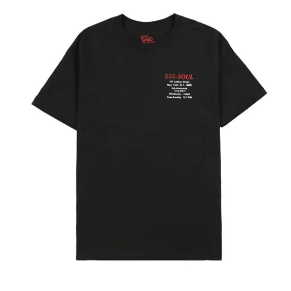 T Shirts | Pleasures Biz Card T Shirt Black