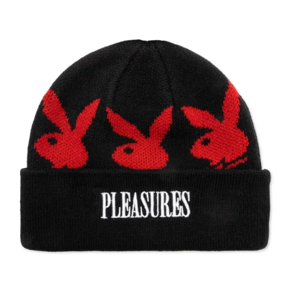 Headwear | Pleasures Playboy Jaquard Beanie Black