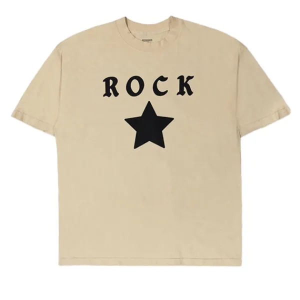 T Shirts | Pleasures Rockstar T Shirt Tan Beige