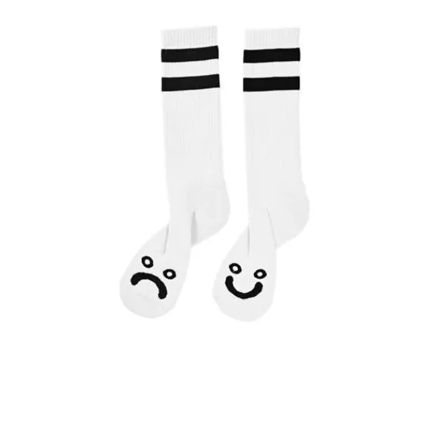 Socks | Polar Happy Sad Classic Sock White