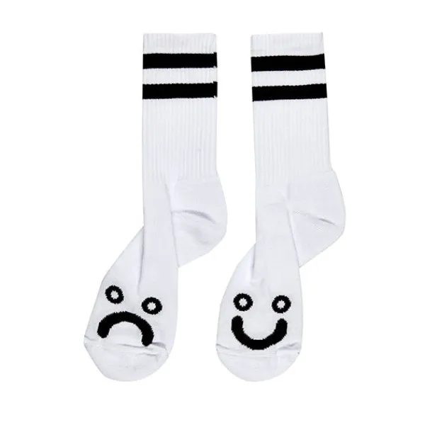 Socks | Polar Happy Sad Socks White