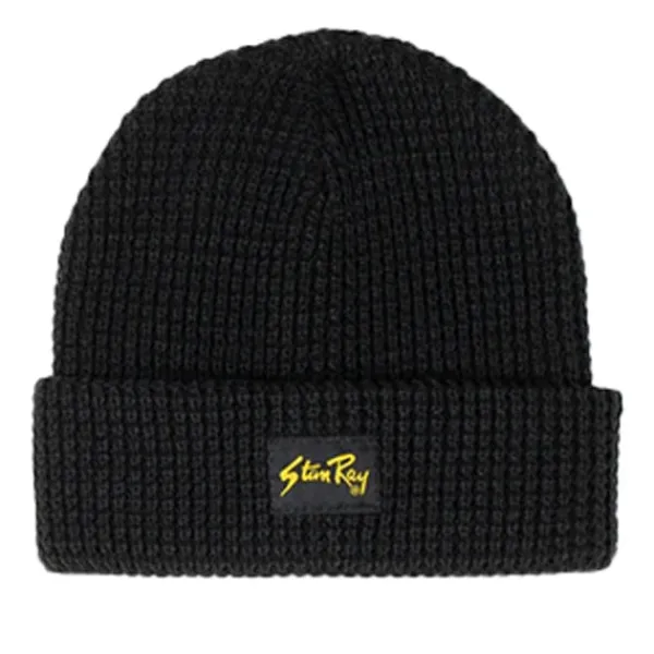 Headwear | Stan Ray Waffle Knit Beanie Black