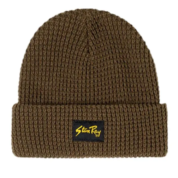 Headwear | Stan Ray Waffle Knit Beanie Olive