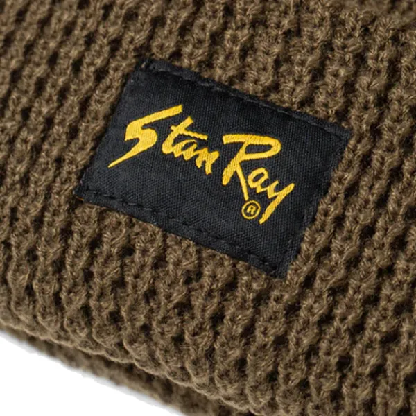 Headwear | Stan Ray Waffle Knit Beanie Olive