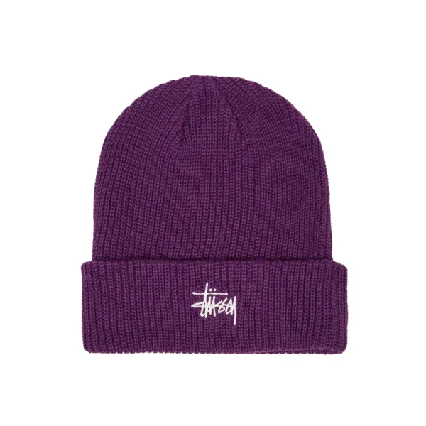 Headwear | Stussy Basic Cuff Beanie Purple