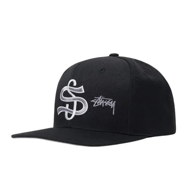 Headwear | Stussy Big League Point Crown Cap Black