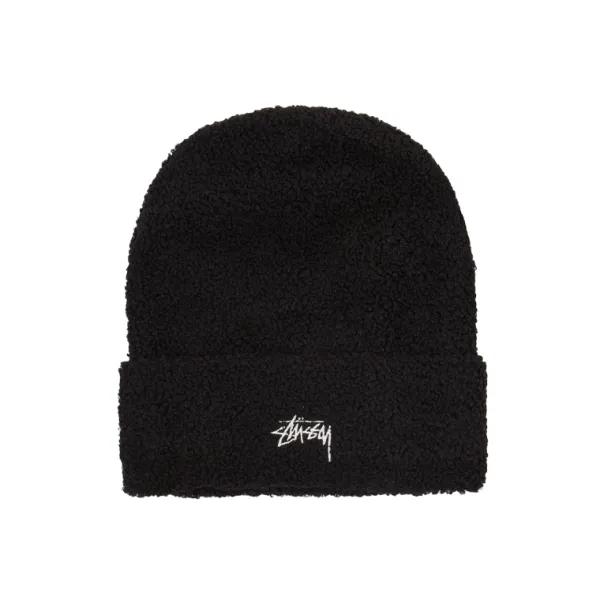 Headwear | Stussy Boucle Fleece Beanie Black