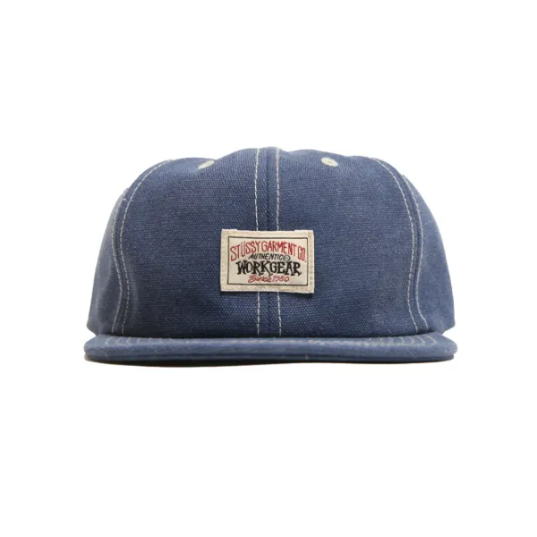 Headwear | Stussy Canvas Workgear Snapback Navy