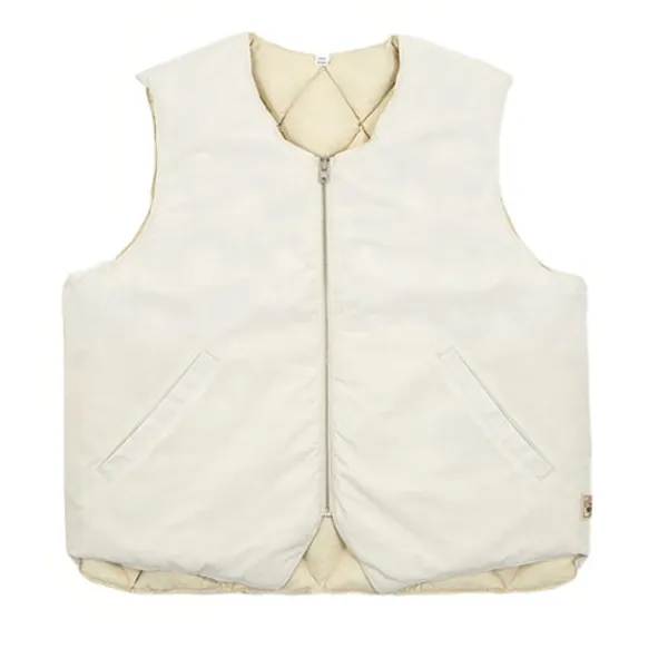 Jackets | Stussy Reversible Quilted Vest Cream