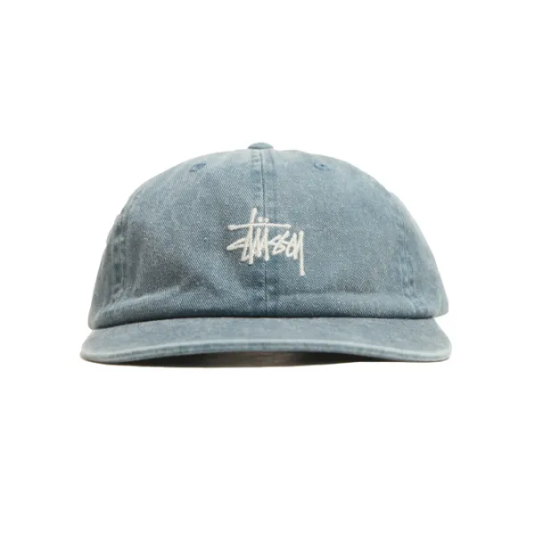 Headwear | Stussy Washed Stock Low Pro Cap Lagoon Blue