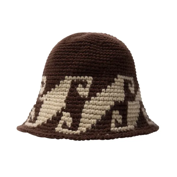 Headwear | Stussy Waves Knit Bucket Hat Brown