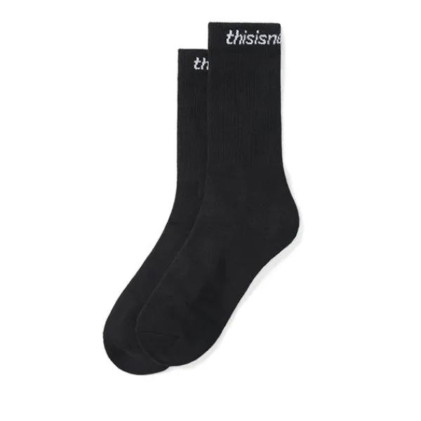 Socks | THISISNEVERTHAT SP Logo Socks 3 Pack Black