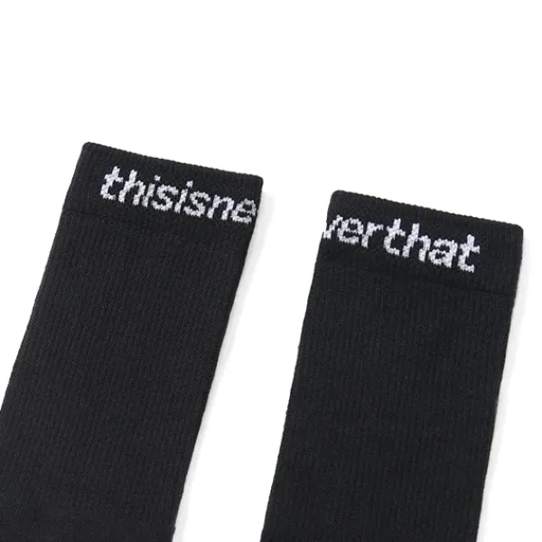 Socks | THISISNEVERTHAT SP Logo Socks 3 Pack Black