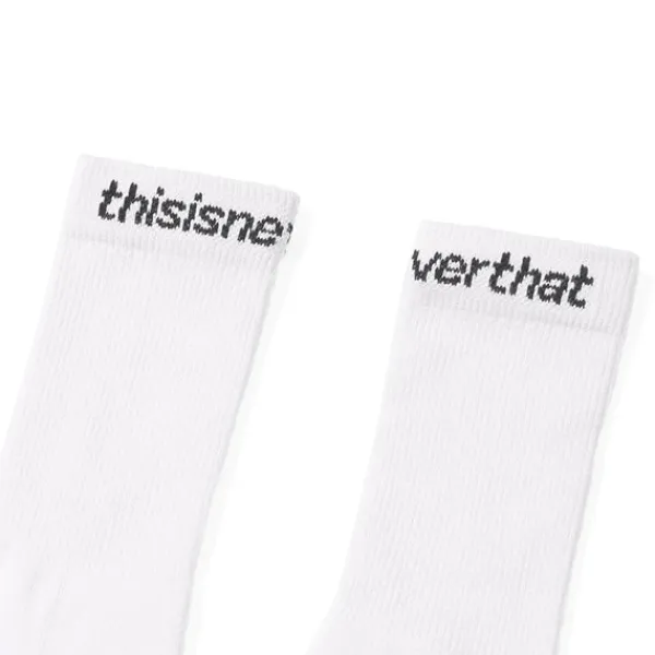 Socks | THISISNEVERTHAT SP Logo Socks 3 Pack White